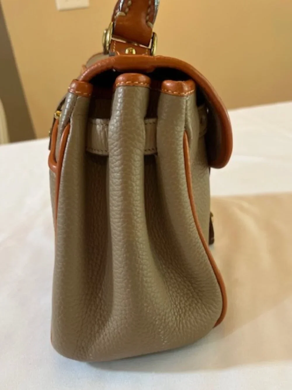 DOONEY & BOURKE | Taupe Essex Carrier Bag Top Handle-Vintage